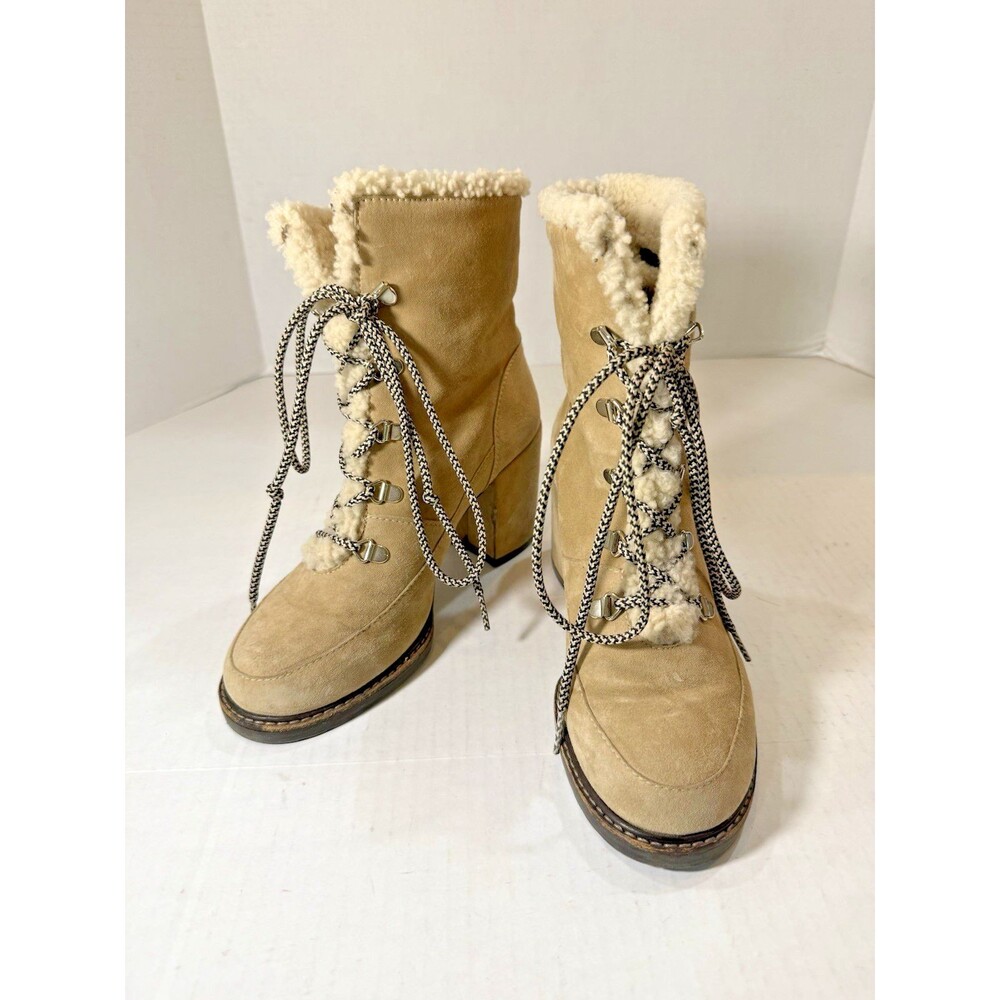Stuart Weitzman Boots Women's YUKON MOJAVE SUEDE Lace-up MRSP $545 Size 8.5